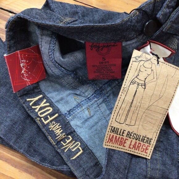 JEANS Foxy jeans regular low rise grey light 70’s size 5 funky wide flare leg - Picture 3 of 11